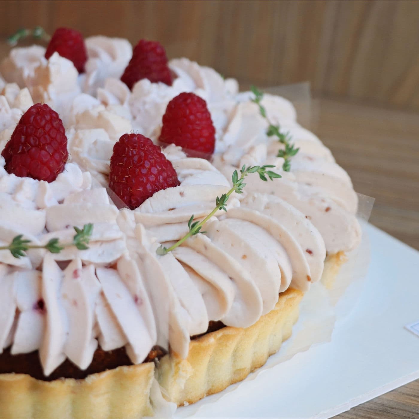 Matcha Raspberry Tart